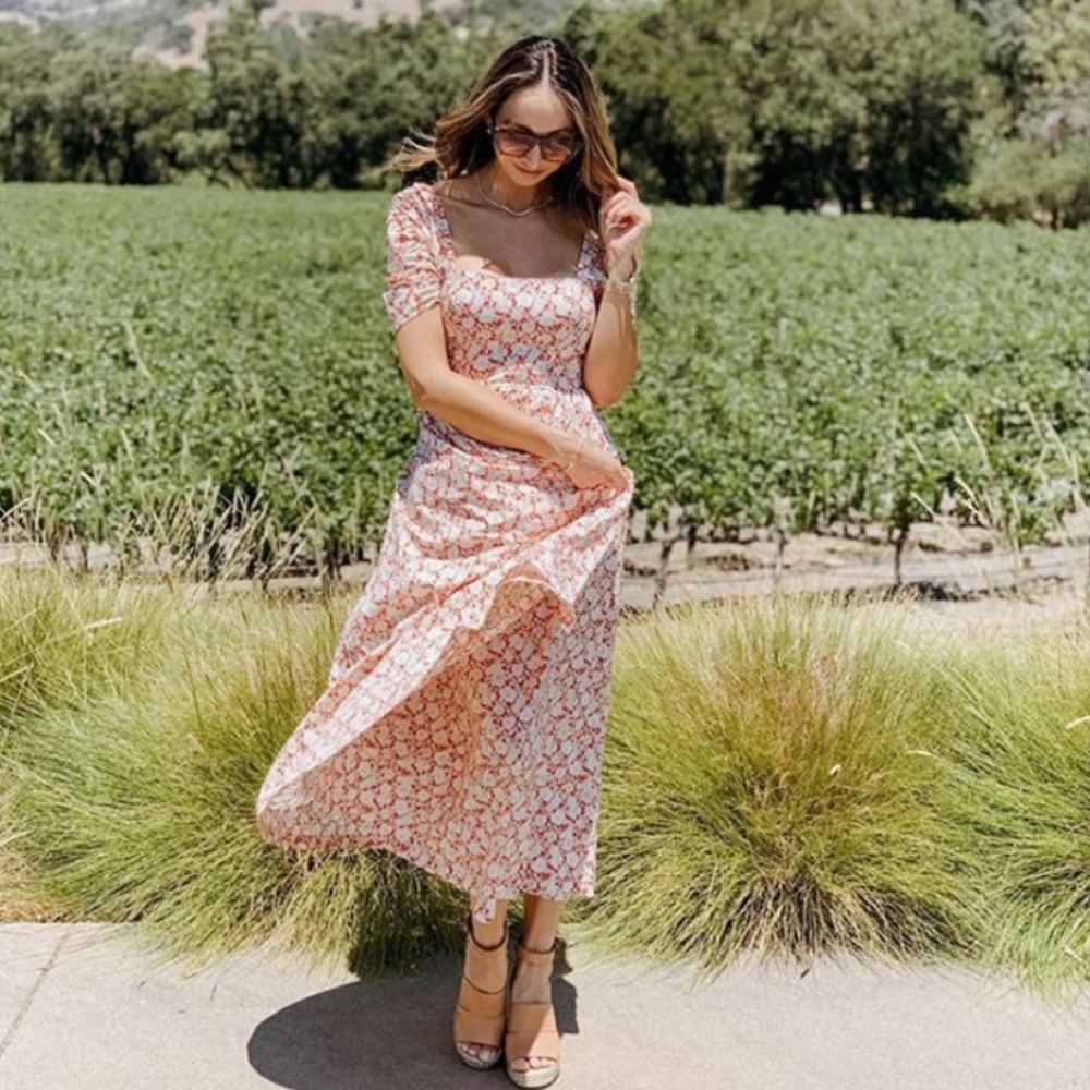 NWT FREE PEOPLE She's a Dream Floral Midi Dress - Picture 3 of 11